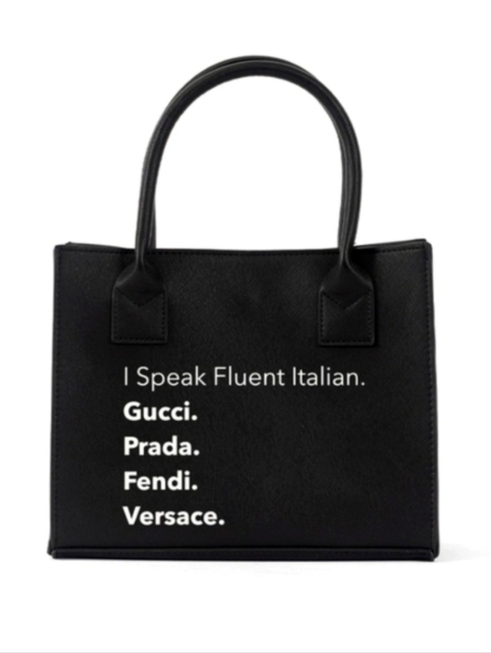 Trading Co. Vegan Leather Tote – Italian Luxury Print